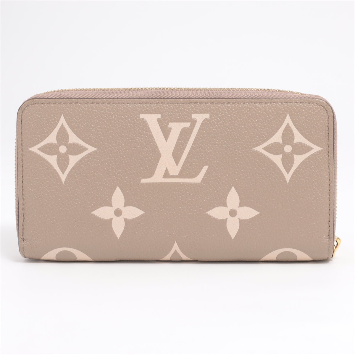 Louis Vuitton Bi-Color Monogram Implant Zipper Wallet M69794 Tour Trail Round Zipper Wallet