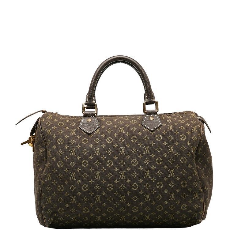 Louis Vuitton Louis Vuitton Monogram Miniature M95224 Handbag Linen/Leather  Brown