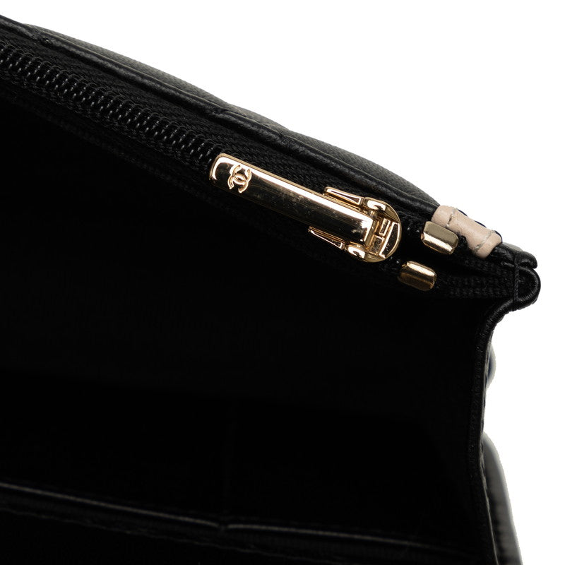 Chanel Mattress Cocomark ingle Flap Sloping Chain Shoulder Bag Black Pink  Lady Chanel