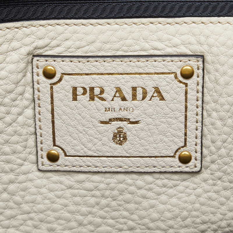 PRADA PRADA BN2673 Shoulder Bag Leather White Ladies Ladies