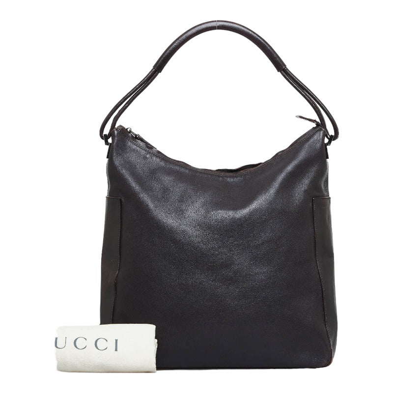 GUCCI Gucci 001274 s Bag Leather Brown Ladies Gucci