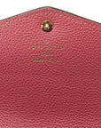 Louis Vuitton Monogram Amplant Portfolio Sarah Long Wallet M62213 Lean Pink Leather  Louis Vuitton