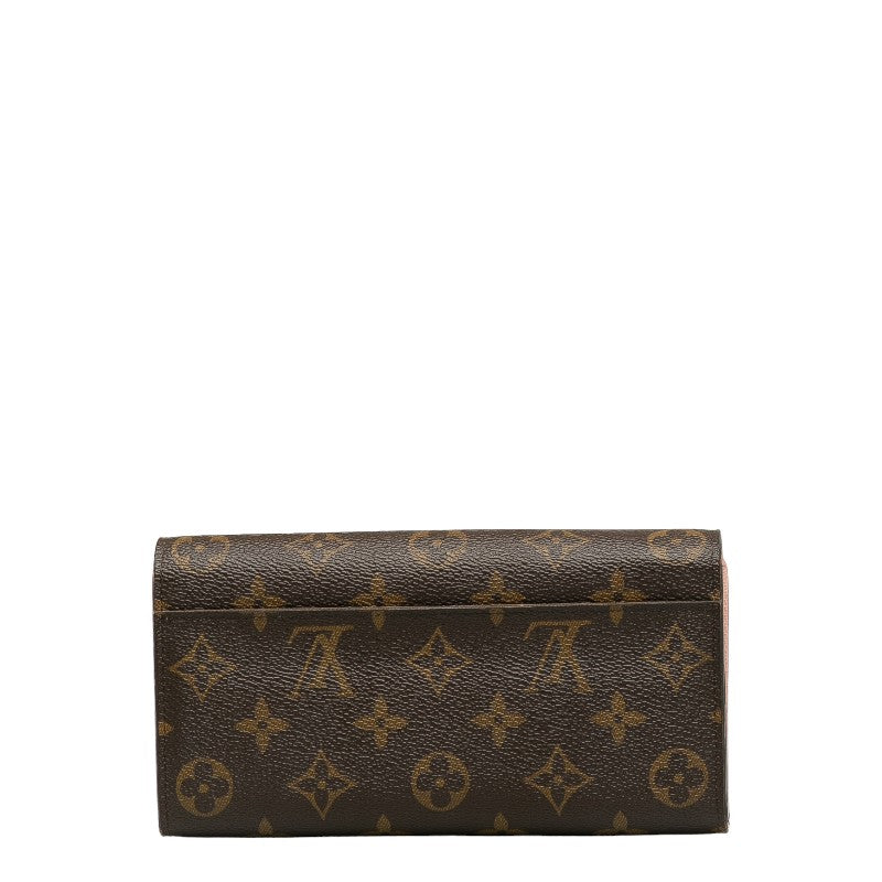 Louis Vuitton Monogram M62235 Long Wallet  Rose Barreline Pink Brown