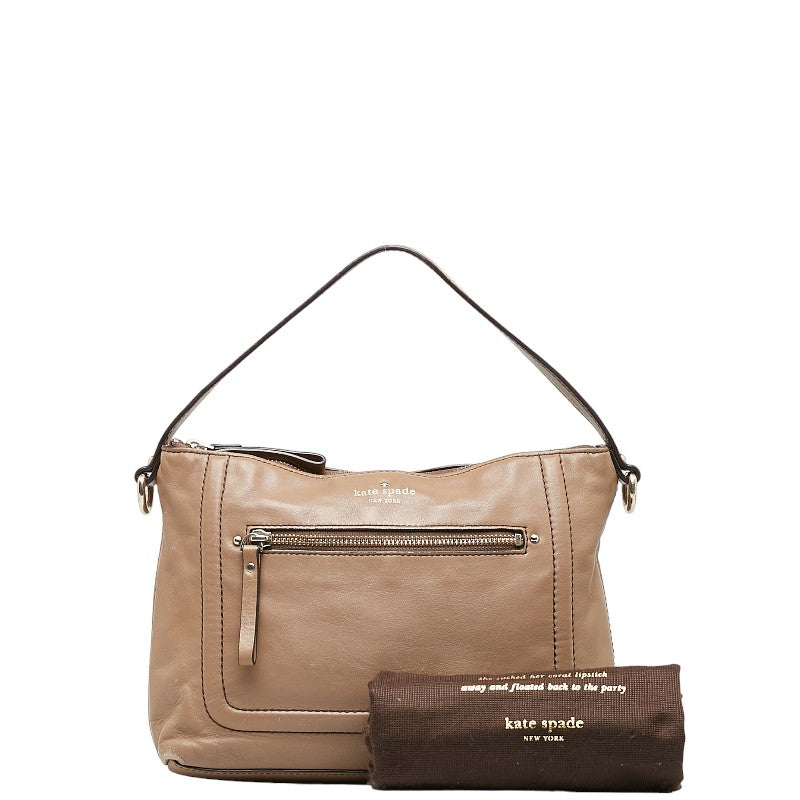 Kate Spade One Shoulder Bag Light Brown Leather  Kate Spade