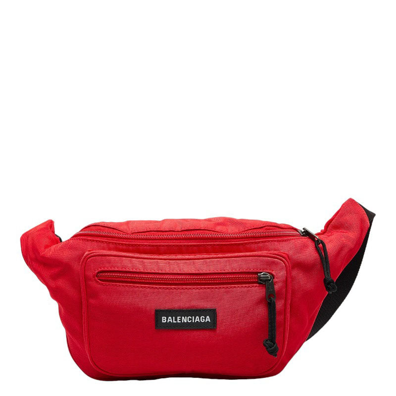 BALENCIAGA Belt Bag in Nylon Red Men’s