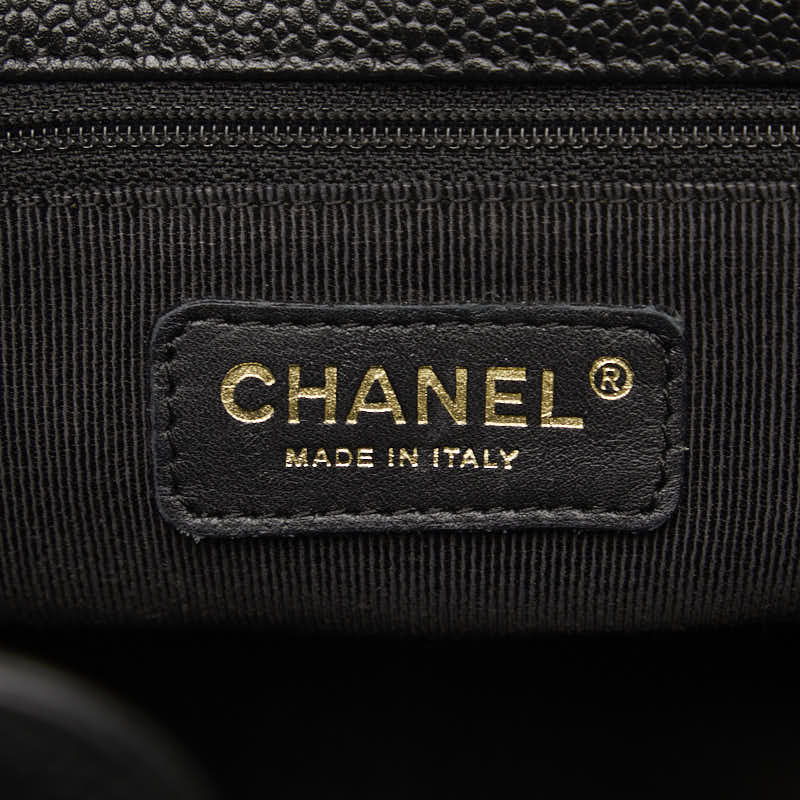 Chanel Mattress PT Tott Cocomark Chain Shoulder Bag Black Gold  Caviar S  CHANEL