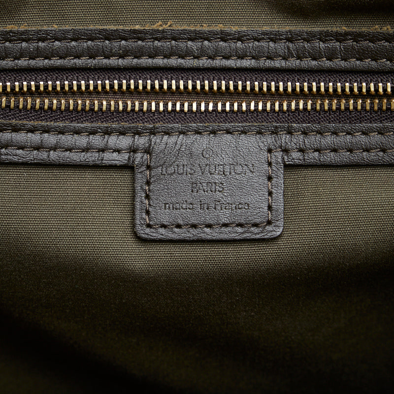 Louis Vuitton Louis Vuitton M92681 Monogram Mini T-Bag Linen/Leather Green Dark Brown  T-Bag