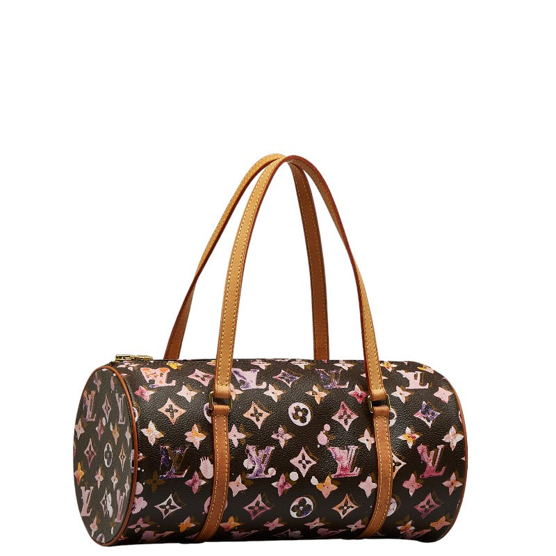 Louis Vuitton Monogram Water Colour Papillon 30 Shoulder Bag M95753 Brown Pink PVC Leather  Louis Vuitton
