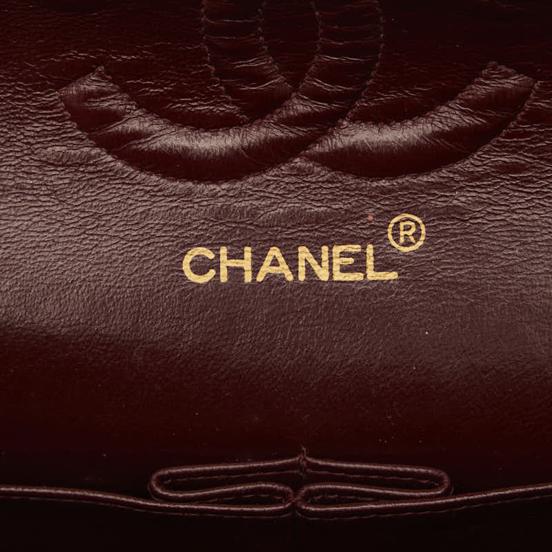 Chanel Matrases 25 雙翻蓋鏈條單肩包 黑色皮革 Chanel