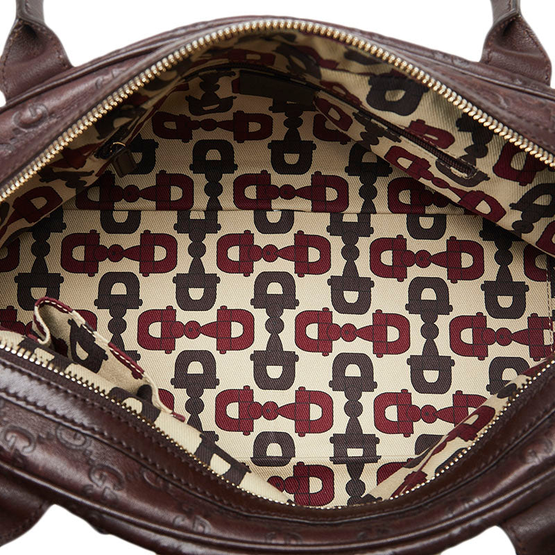 Gucci GG Canvas Princess Handbag 161720 Brown Canvas Leather  Gucci