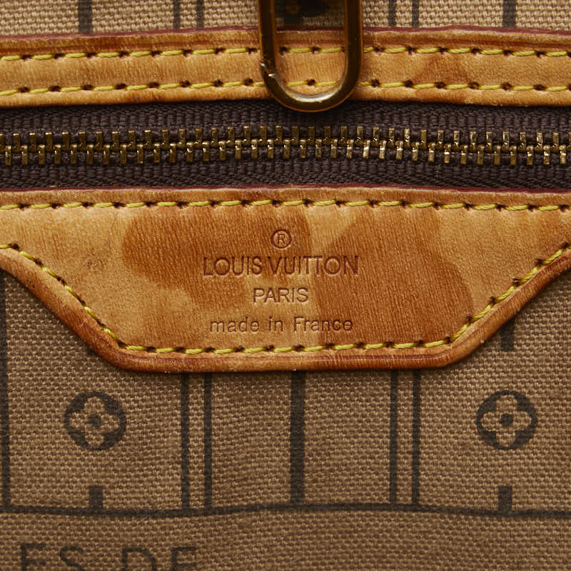 Louis Vuitton Monogram 紐瓦克 GM 托特包 M40157 棕色 PVC 皮革 Louis Vuitton
