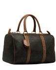 Dior Hankum Boston Bag Black Brown PVC Leather Ladies Dior