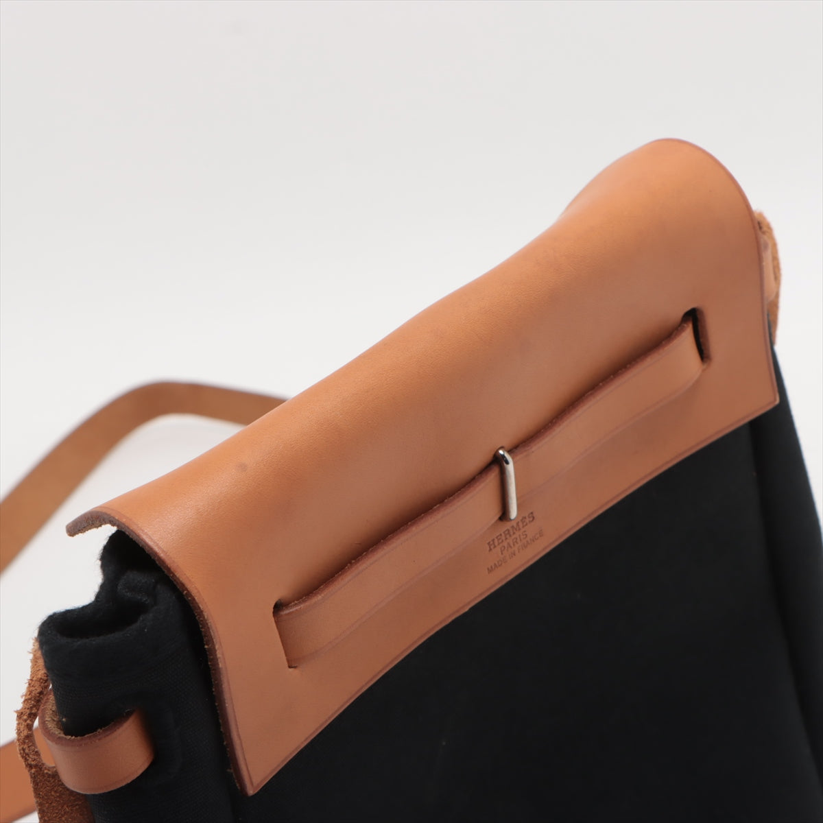 Hermès Herbag TPM Shoulder Bag Black Brown