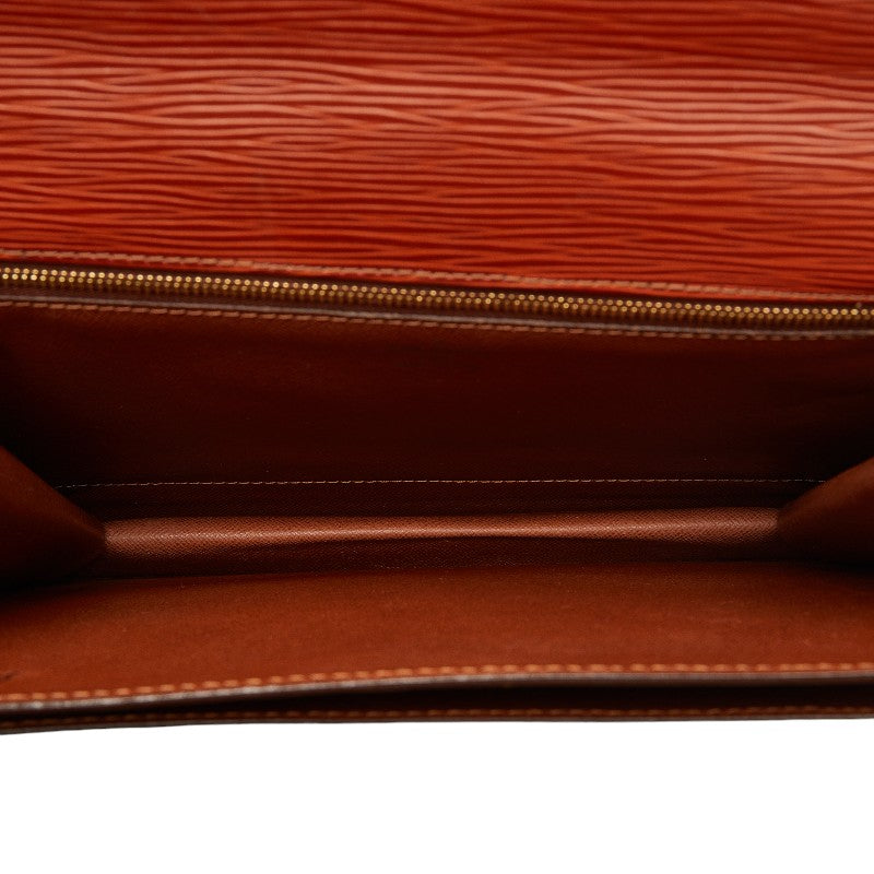 Louis Vuitton Epi Monsoon Shoulder Bag 2WAY M52123 Kenyan Brown PVC Leather  Louis Vuitton