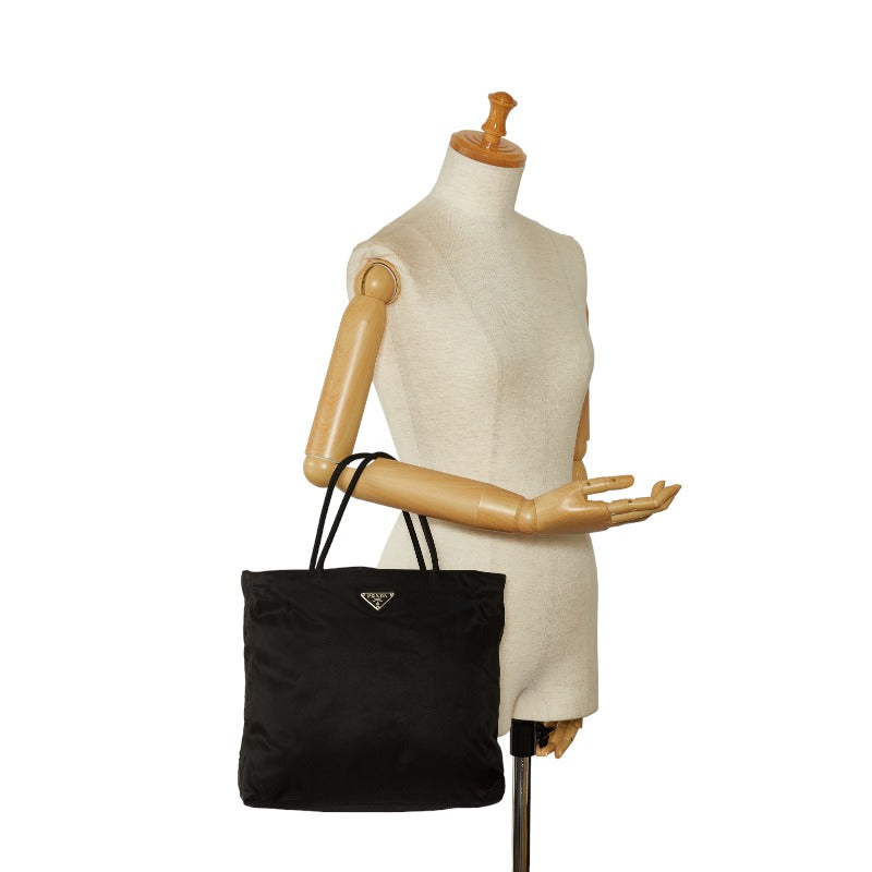 Prada Tote Bag in Tessuto Nylon Black Ladies