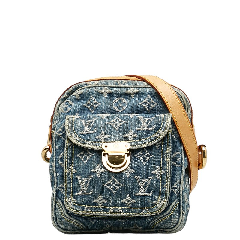 Louis Vuitton Louis Vuitton Monogram Denim M95348 Shoulder Bag Denim/Leather Blue