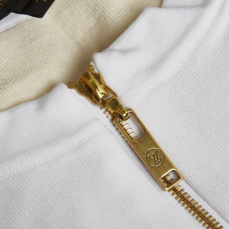 Louis Vuitton Monogram Long-Handy One Piece ize: XS White Beige Cotton Nylon Polyurethane Lady Louis Vuitton
