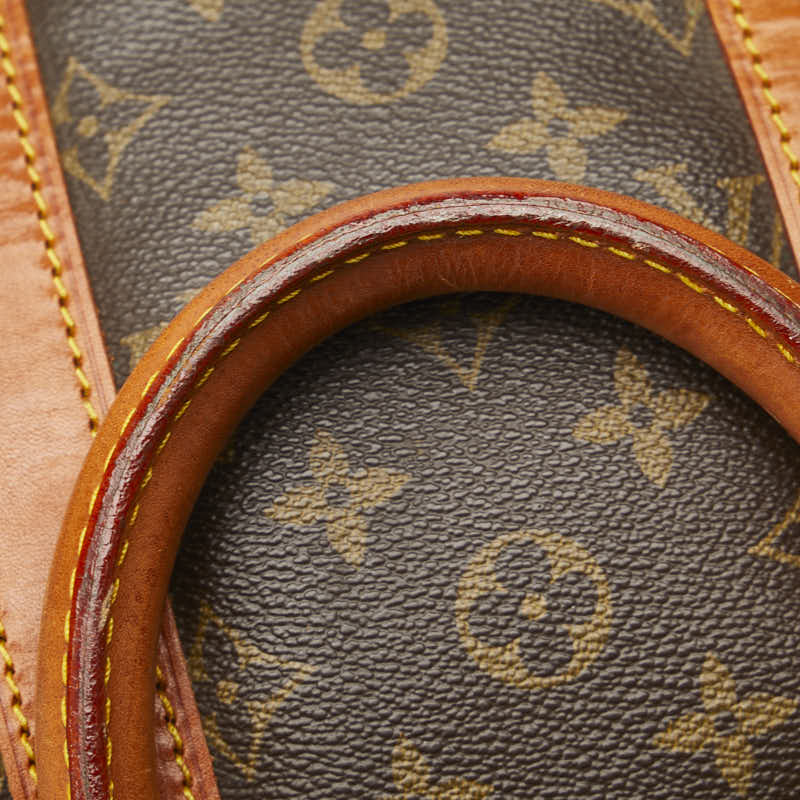 Louis Vuitton Monogram Keepall 45 Boston Bag M41428 Brown PVC Leather