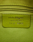 Salvatore Ferragamo Gantiini Mini Handbag EX-21 5362 Green Multicolor Vinyl Leather  Salvatore Ferragamo