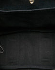 Hermes Valparaiso PM Handbags Tortoise Bag Black Towershedron Leather  Hermes [Originals] Genoa