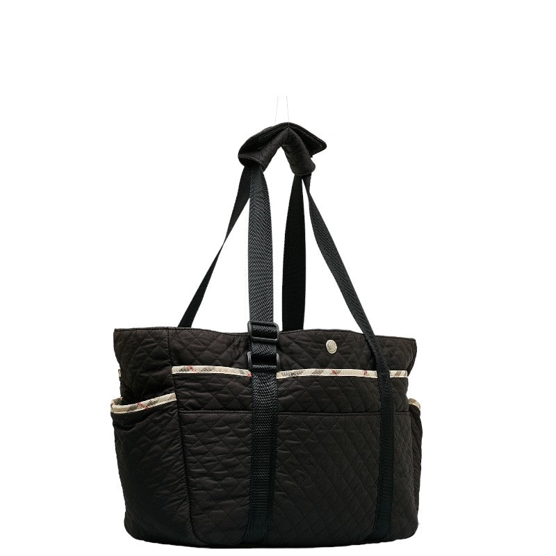 Burberry Nova Check  Mother&#39;s Bag s Bag Black Polyester  Burberry