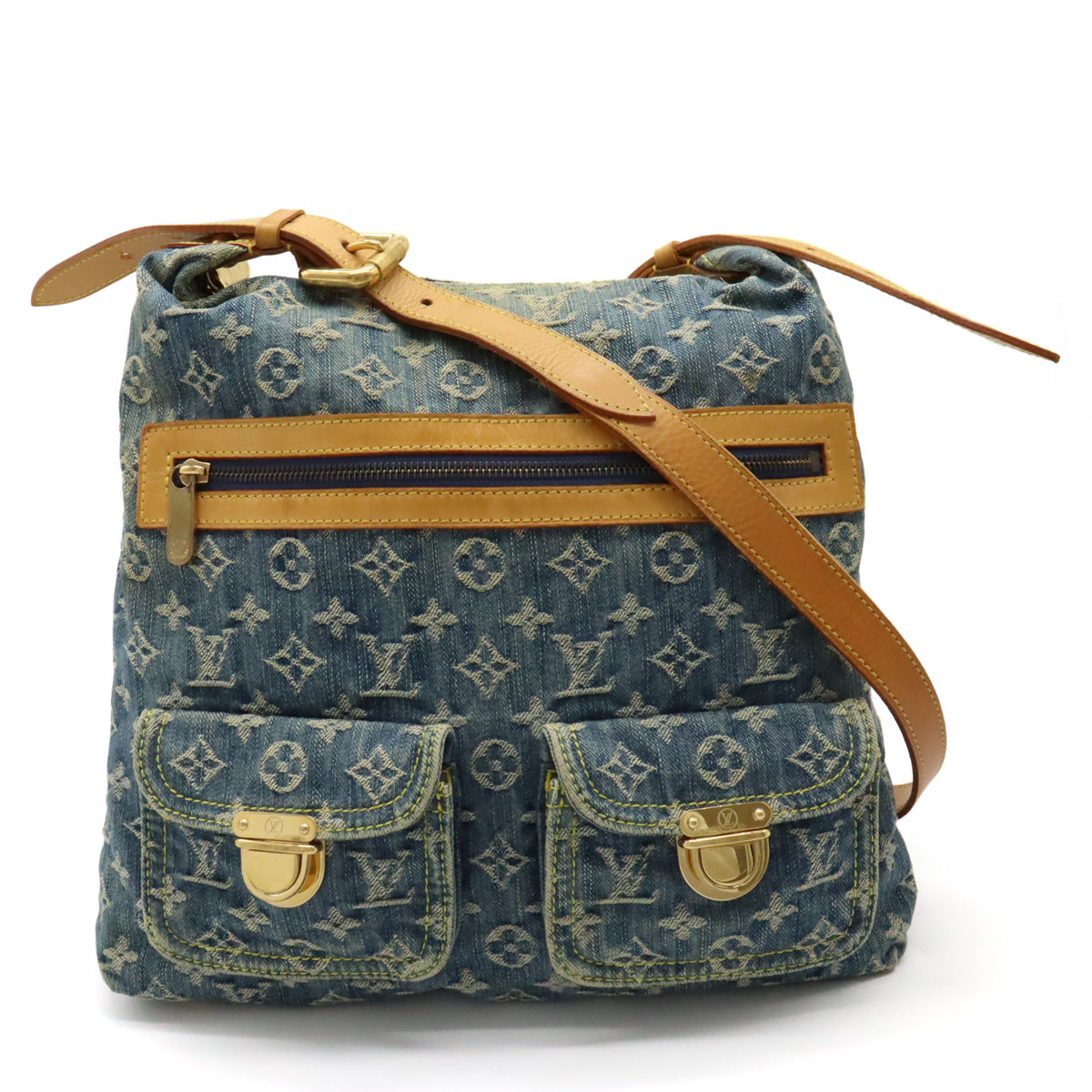 Louis Vuitton Monogram Denim Baggy GM Shoulder Bag M95048