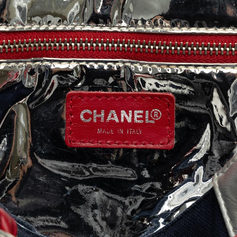 Chanel No. 5 Chain  Bag Navi Multicolor Canvas Leather  Chanel