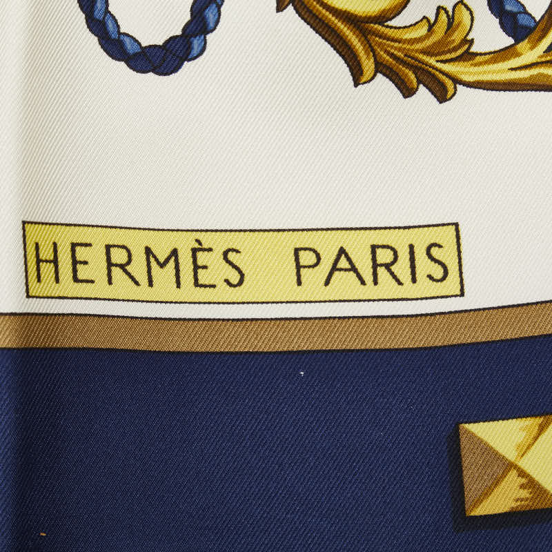 Hermes Carré 90 Les Clés Key carf Naïve Multicolor Silk  Hermes