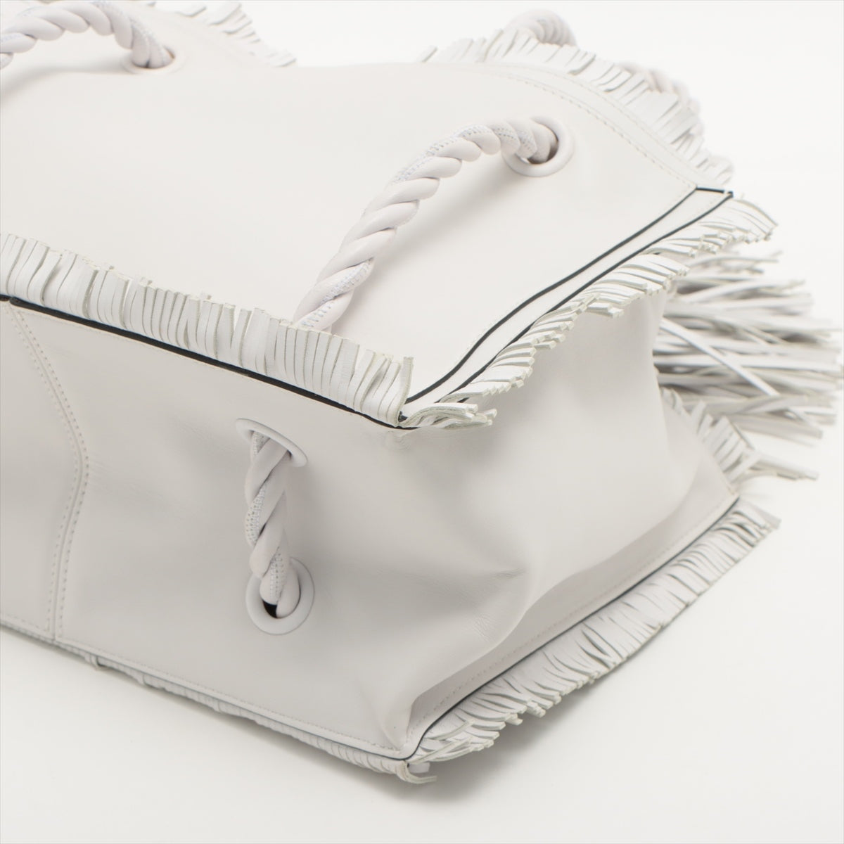 Valentino Garavani Leather Tote Bag White