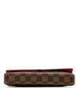 Louis Vuitton Damier Pochette N63032 Shoulder Bag Leather Brown