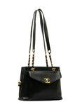Chanel Vintage Shoulder Bag in Caviar Leather Black