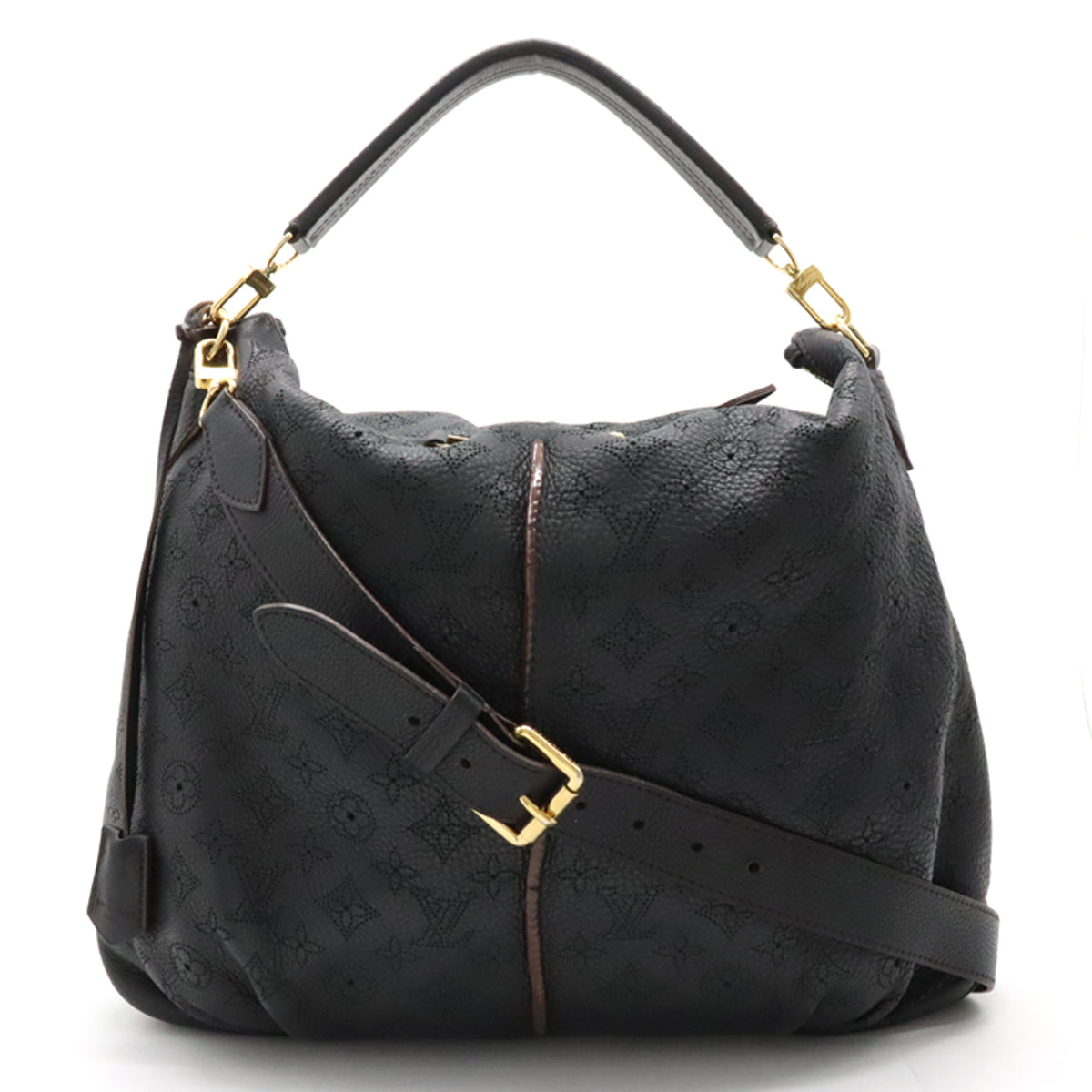 LOUIS VUITTON Louis Vuitton Machina Selene PM Handbag 2WAY Black Black Black Gold  M94035