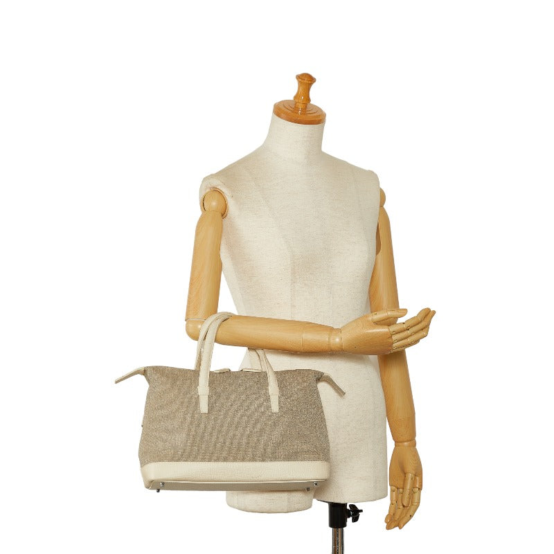 LOEWE LOEWE Handbags Linen/Laser Grey Ivory Ladies Ivory