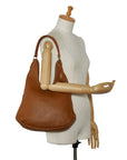 FENDI Celleria Shoulder Bag 8BR241 Leather Brown Women's
