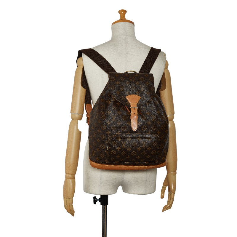 Louis Vuitton Monogram M51135  Daypack PVC/Leather Brown