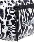 Saint Laurent Belt Bag in Nylon White Black 581375