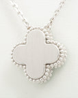 Van Cleef & Arpels Vintage Alhambra Diamond Necklace 750 (WG) 7.2g Limited