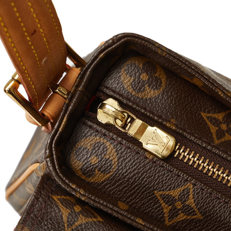 Louis Vuitton Monogram Vivace MM Shoulder Bag M51164 Brown PVC Leather  Louis Vuitton
