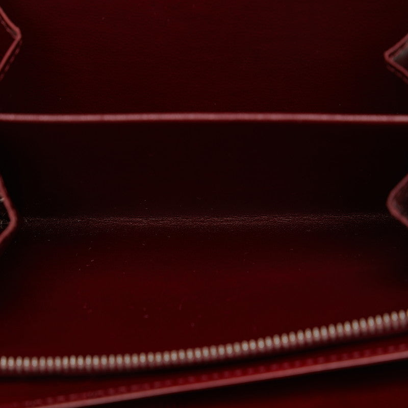 Cartier  Birthd Double Fold Wallet Wine Red Bordeaux Emmelie  Cartier