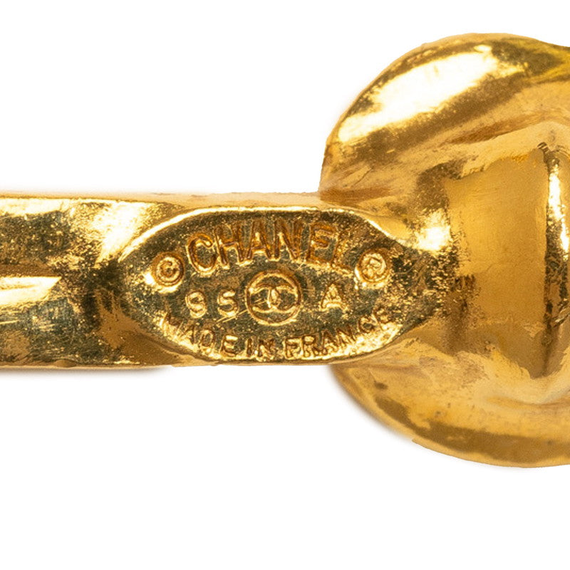 CHANEL Vintage Cocomark Necklace Gold Ladies