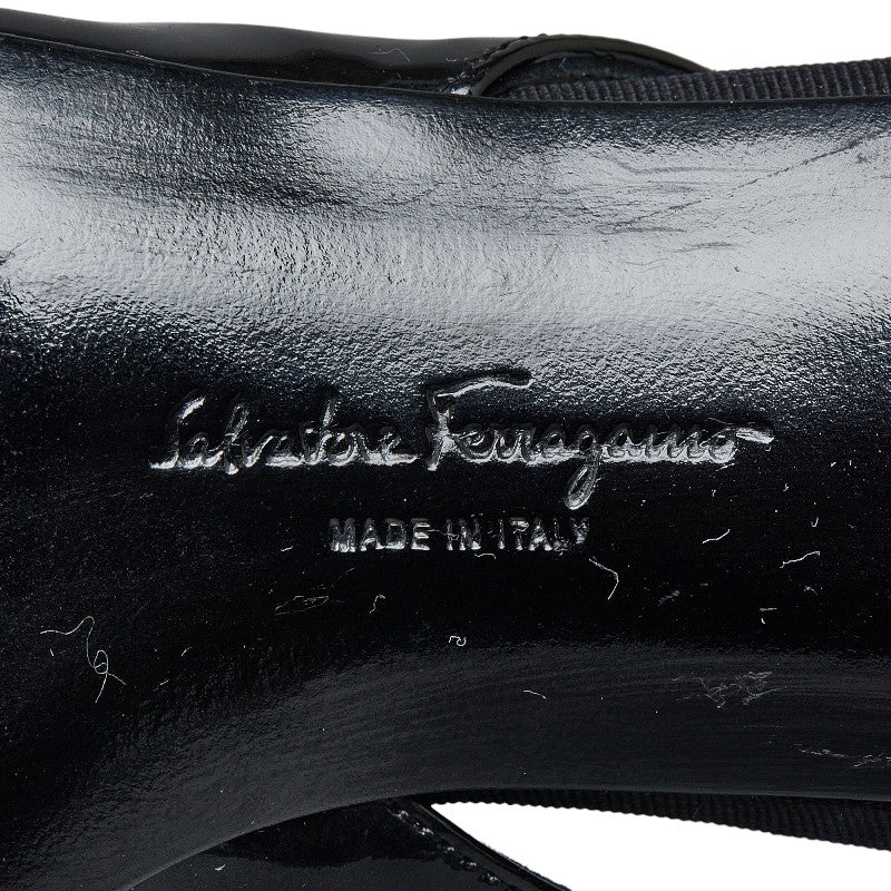 Salvatore Ferragamo Sandals Black Leather Ladies Salvatore Ferragamo