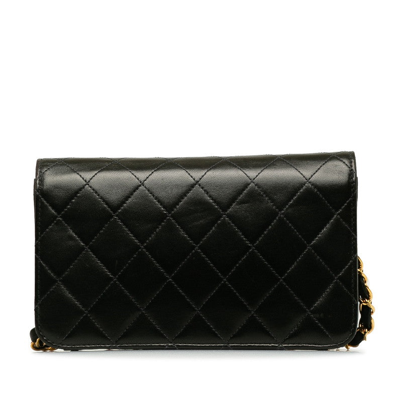 Chanel Mini Mattress Cocomark Full Flap Chain houlder Bag Black   CHANEL
