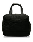 Prada Triangle Logo   Shoulder Bag Black Nylon Leather  Prada  Ladies