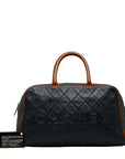 Chanel Logo  Bag Brown Caviar   Chanel