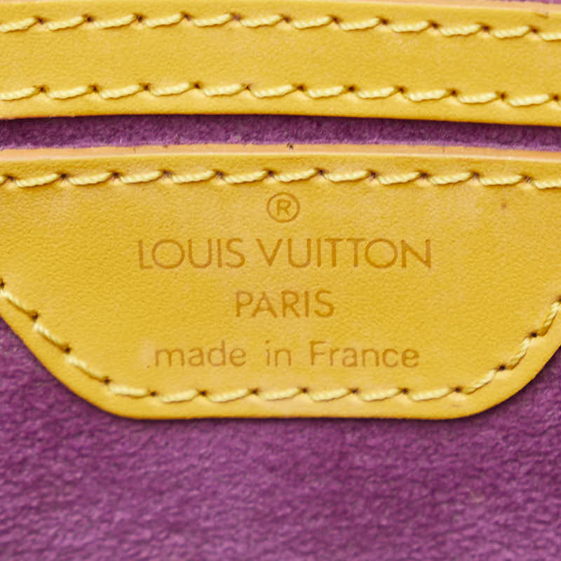 Louis Vuitton  Sanjack Handbag M52279 Tasili Yellow Leather Lady Louis Vuitton