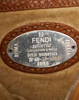 Fendi Selleria One-Shoulder Bag Brown Leather Ladies Fendi