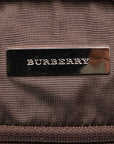 Burberry Nova Check Handbag Beige Canvas Leather Ladies
