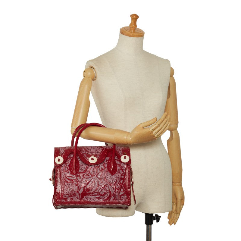 Grace Continental Carving Trives Maestra S Handbags Red Leather Ladies Grace Continental