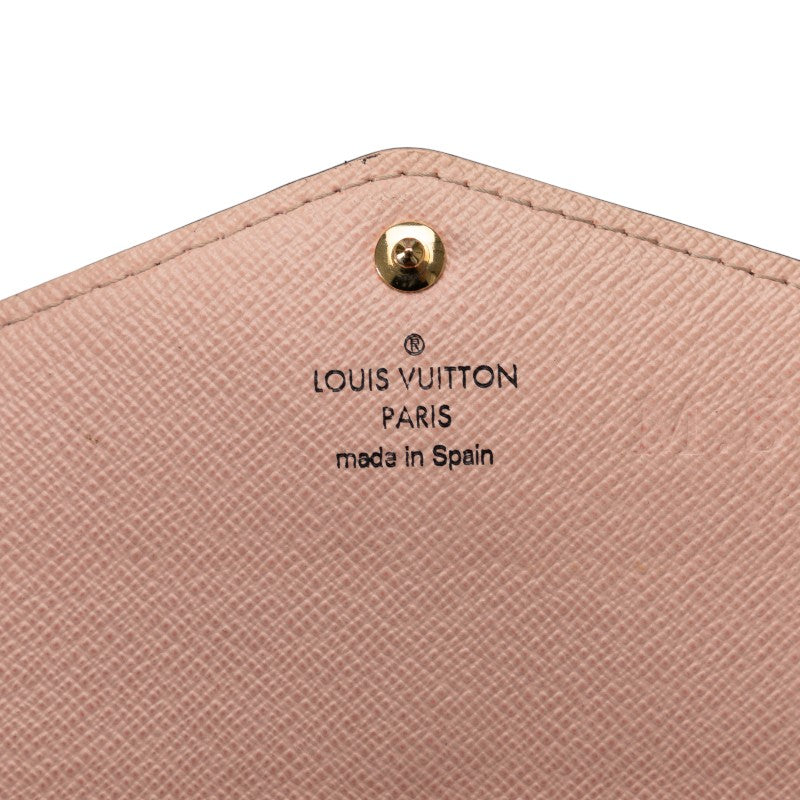 Louis Vuitton Monogram M62235 Long Wallet  Rose Barreline Pink Brown