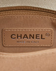 Chanel Chevron V tick Coco Handle Handbag Shoulder Bag 2WAY White Caviar S  CHANEL